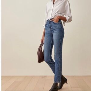 Reformation Liza High Rise Straight Jean Size 29